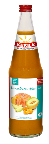 Orange-Kürbis-Melone Saft