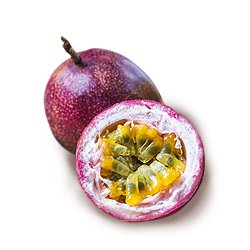 Eine Maracuja, enthalten in verschiedenen Kekila Fruchtsaft Sorten
